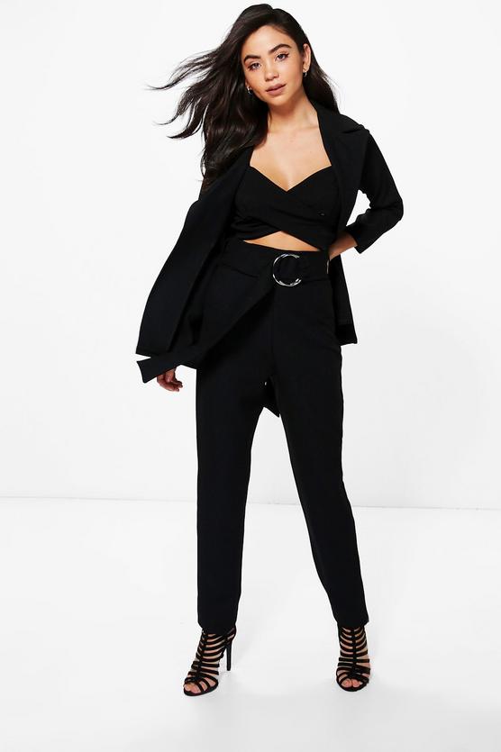 Eve O-Ring Belted Skinny Trouser